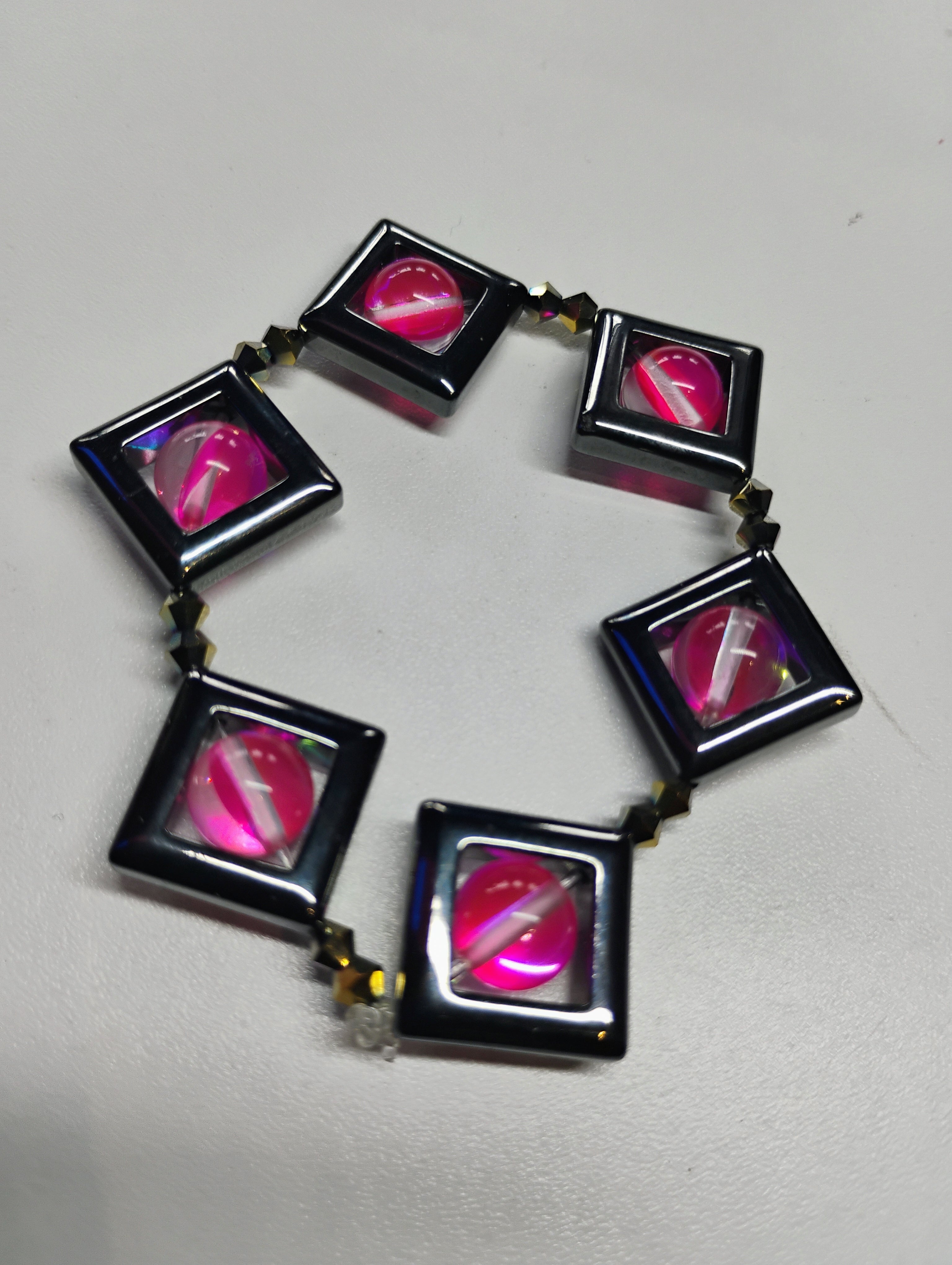 Candy & Hematite bracelet