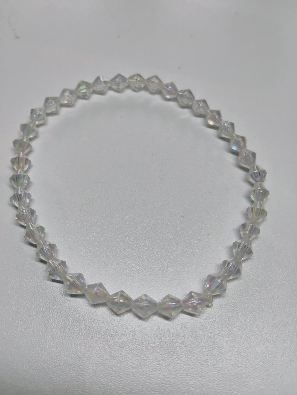 Clear & Gold anklet