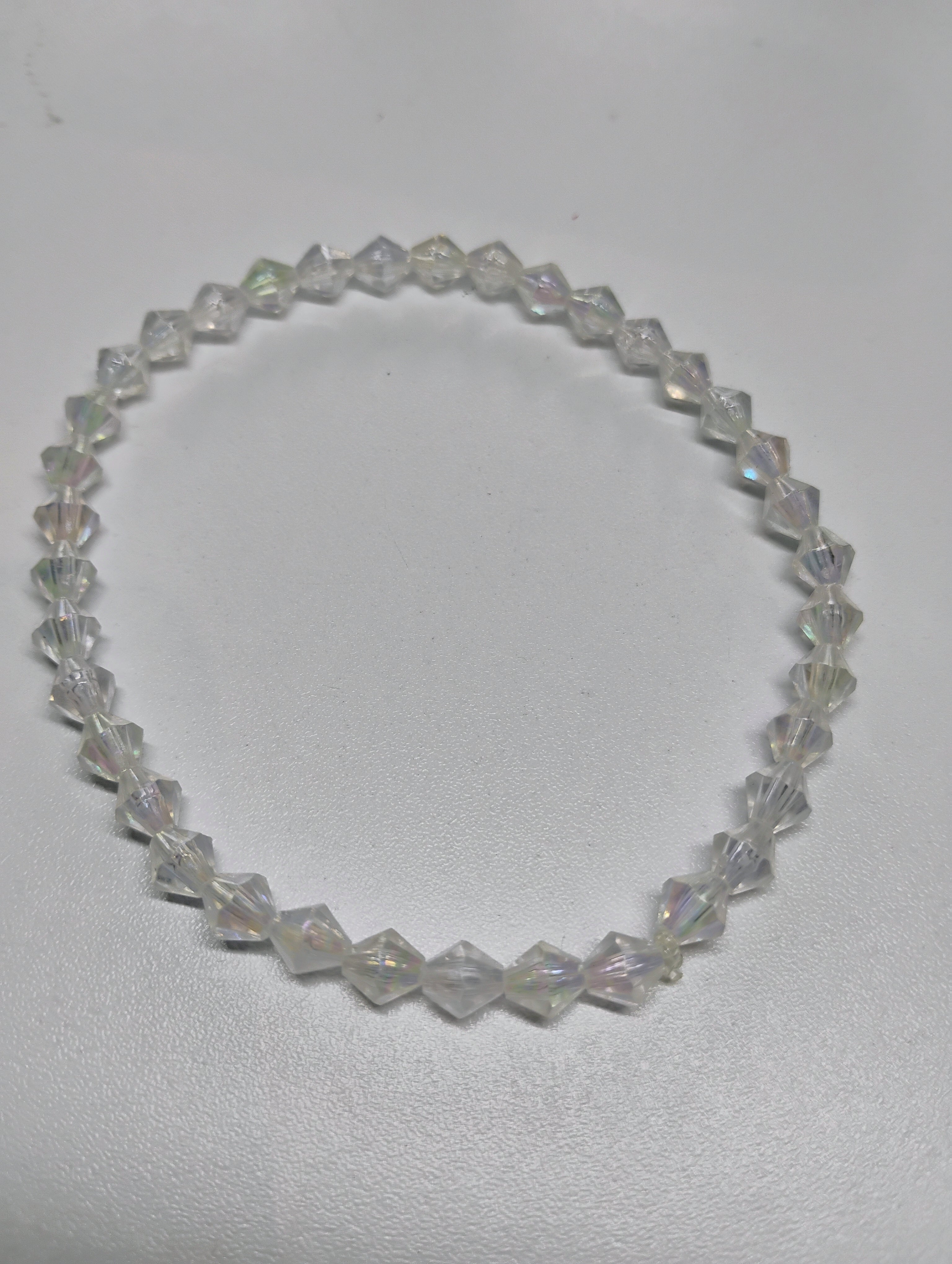Clear & Gold anklet