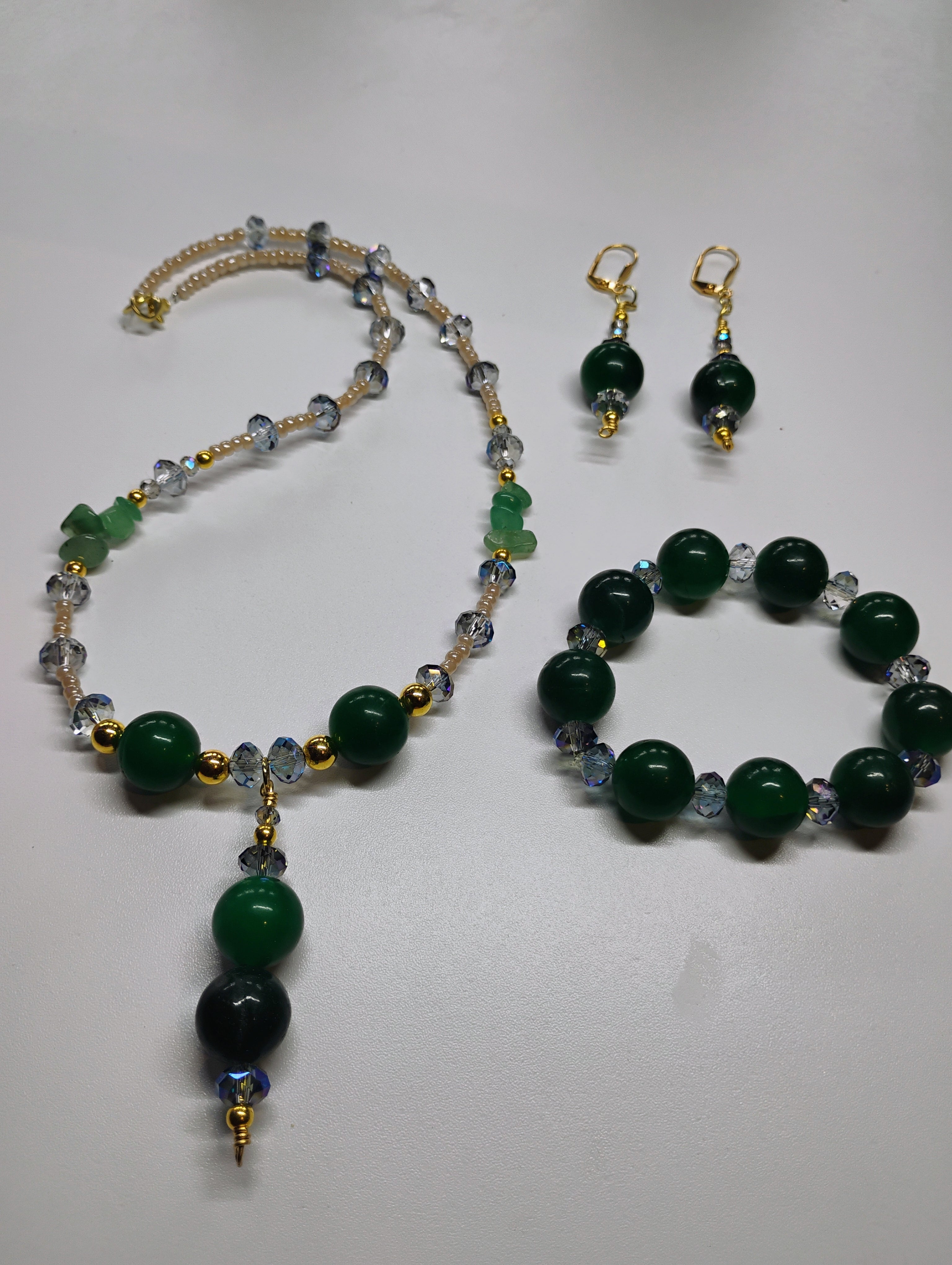 Dark Green Adverturine set