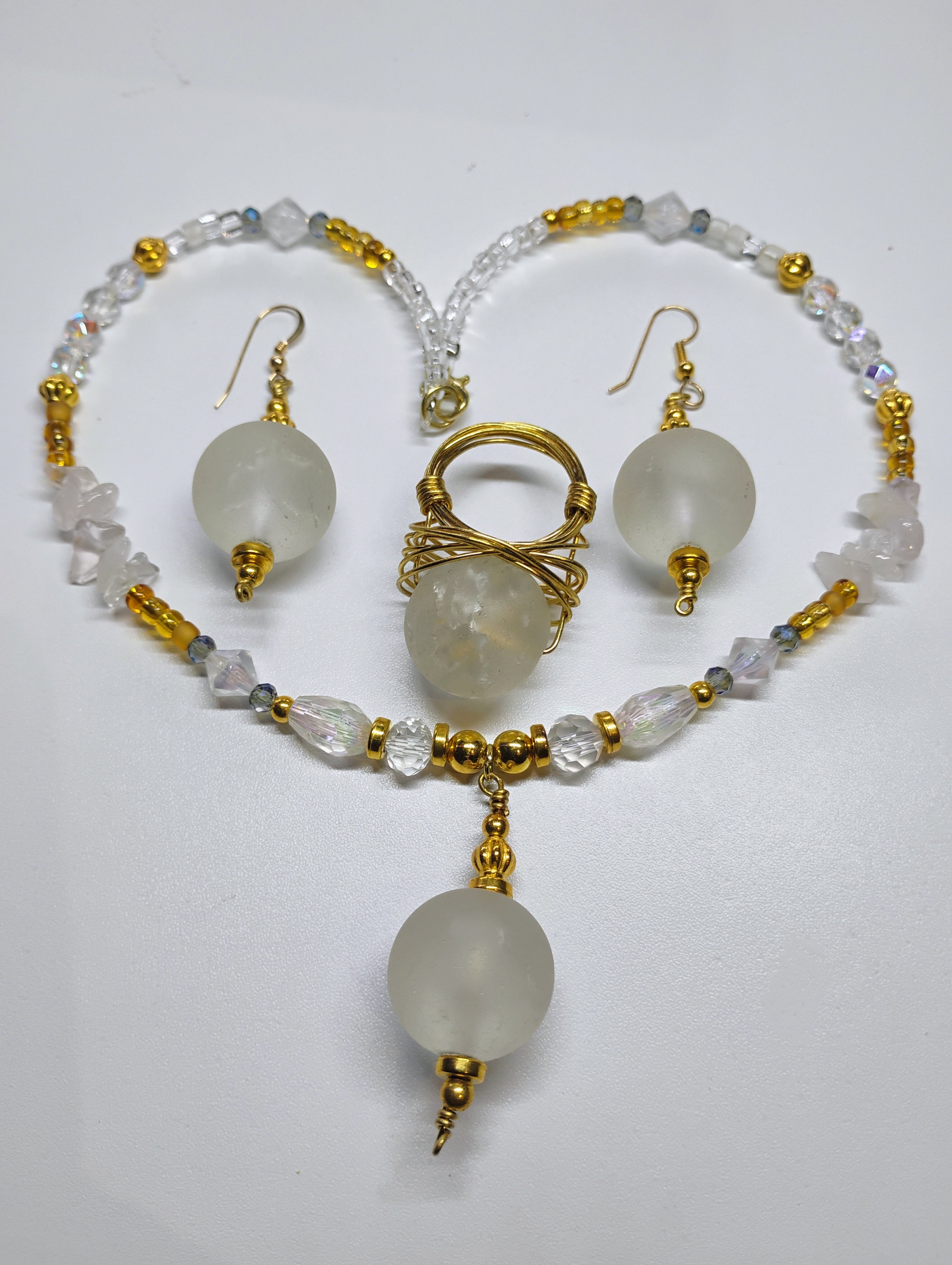 Clear Quartz Globe Set