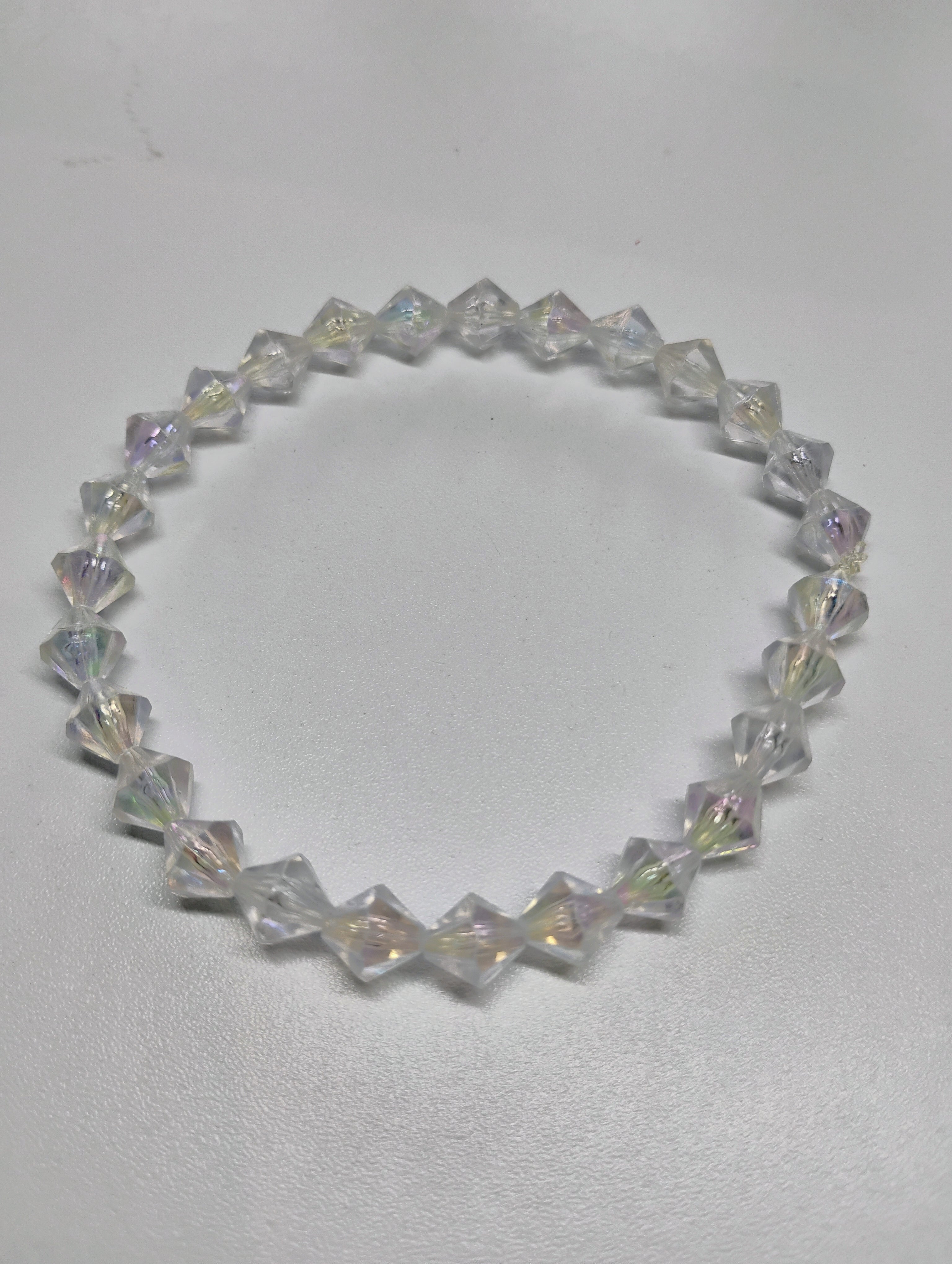 Clear & Gold anklet