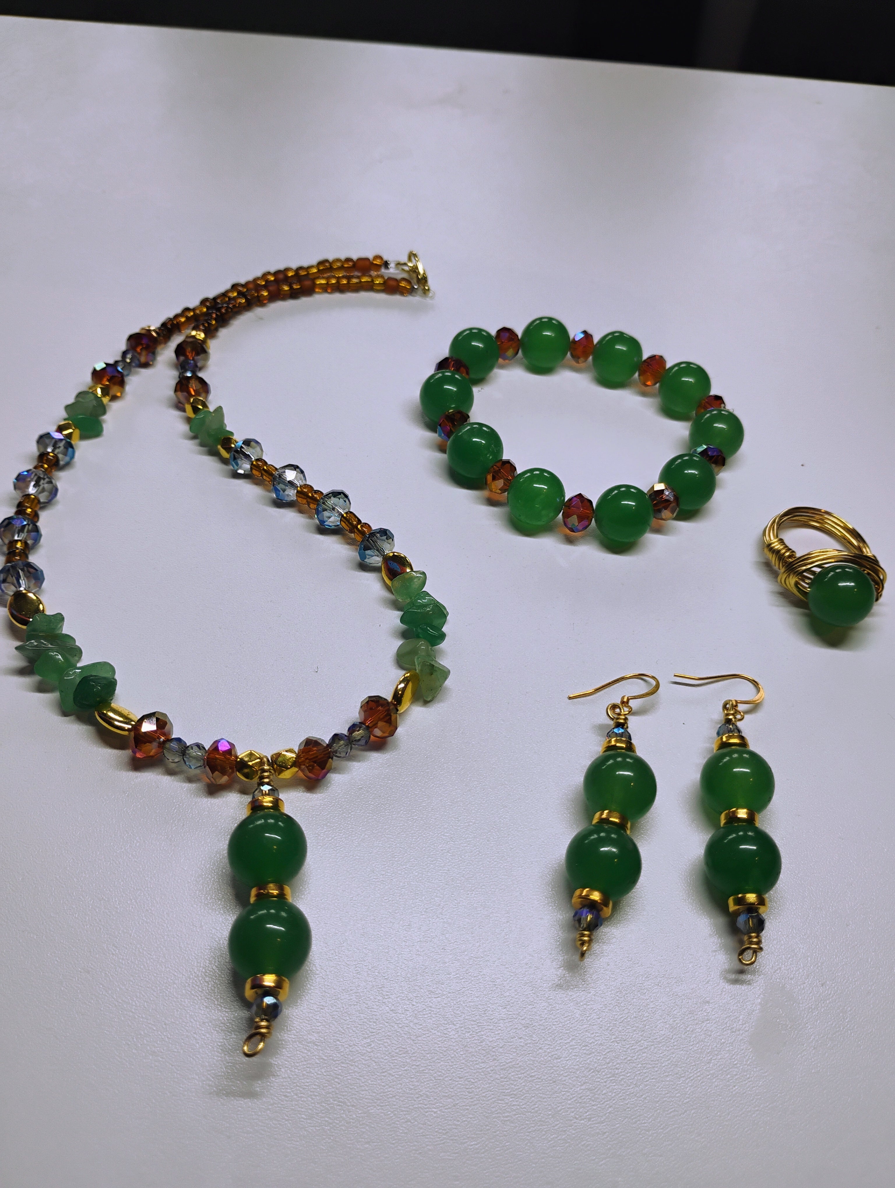 Green Adverturine set