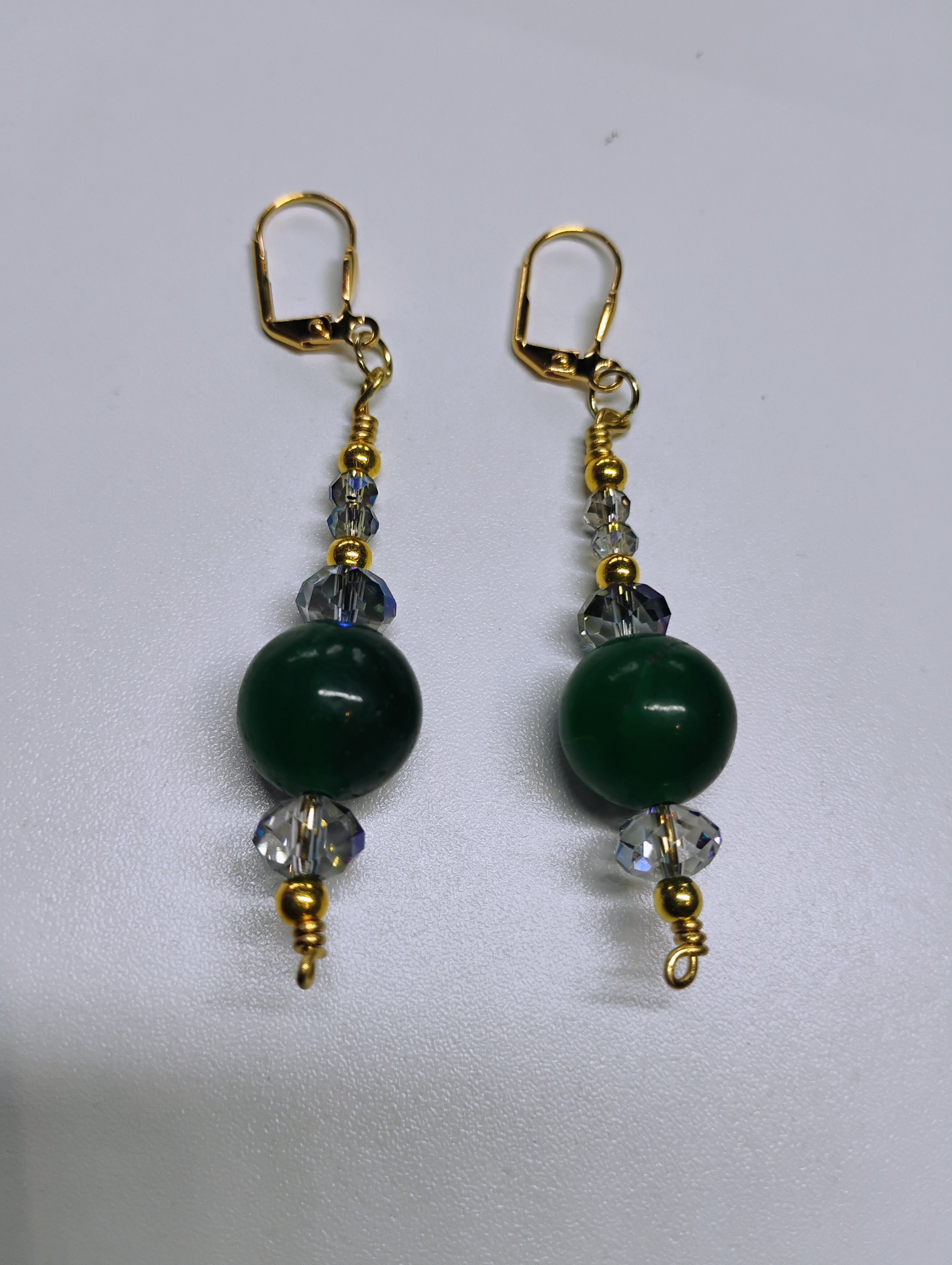 Dark Green Aventurine earrings