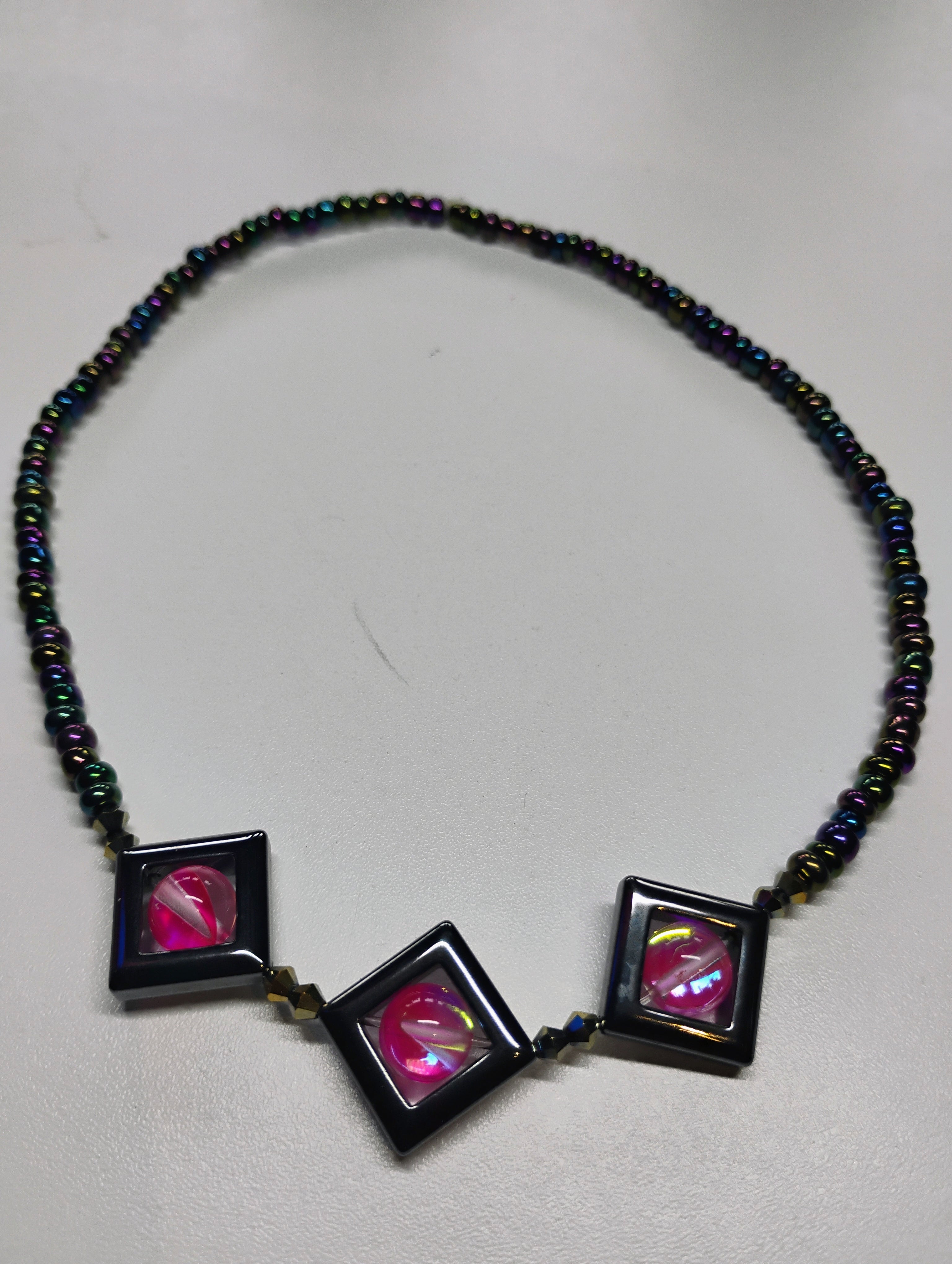 Candy & Hematite choker